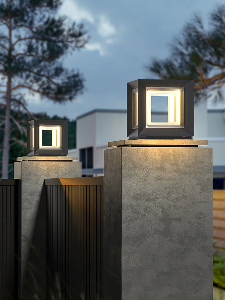Lampa Słupowa Light Cube na Zewnątrz