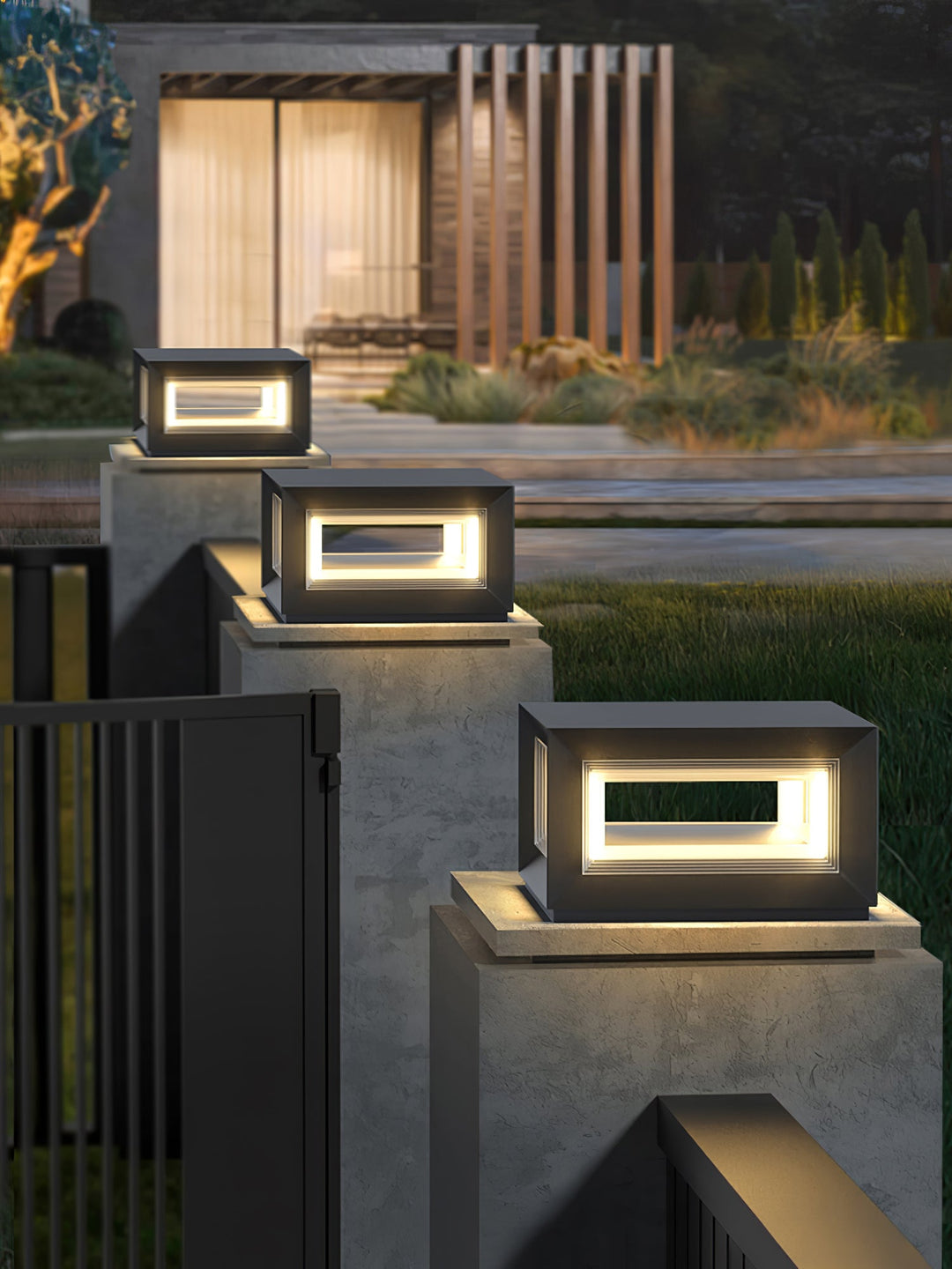 Lampa Słupowa Light Cube na Zewnątrz