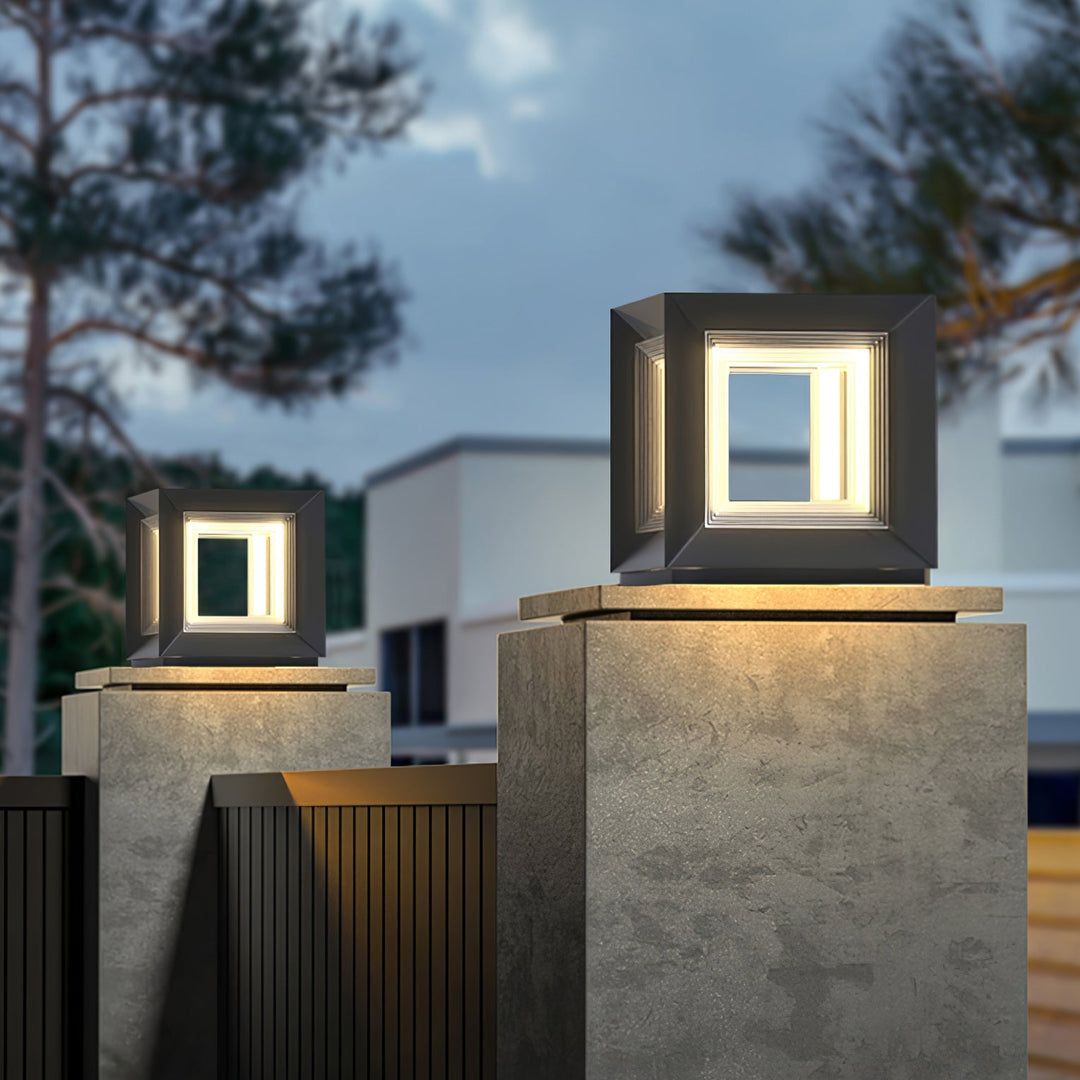 Lampa Słupowa Light Cube na Zewnątrz