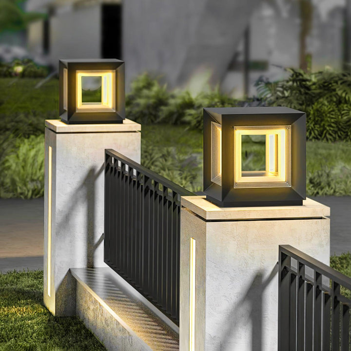 Lampa Słupowa Light Cube na Zewnątrz