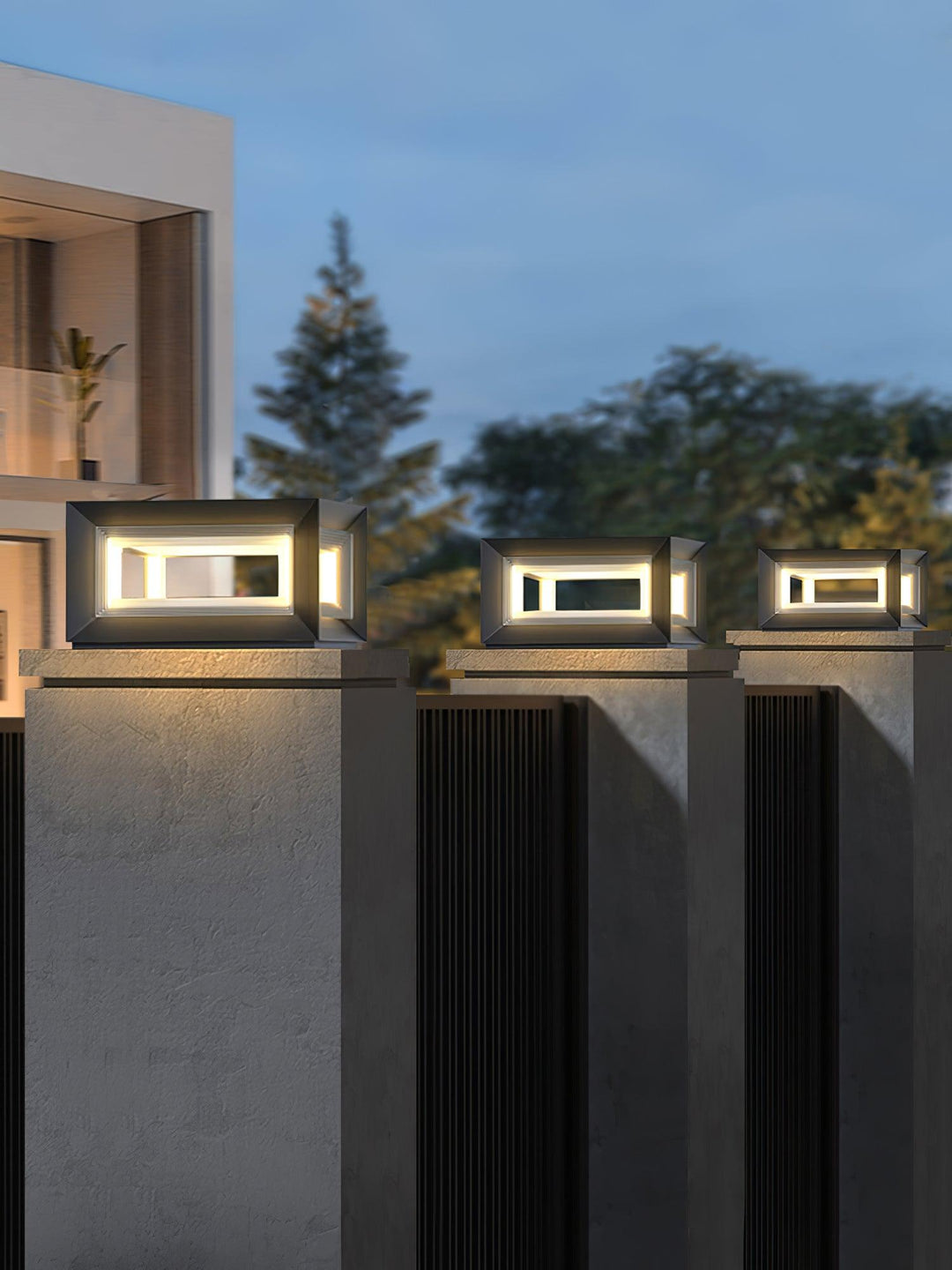 Lampa Słupowa Light Cube na Zewnątrz