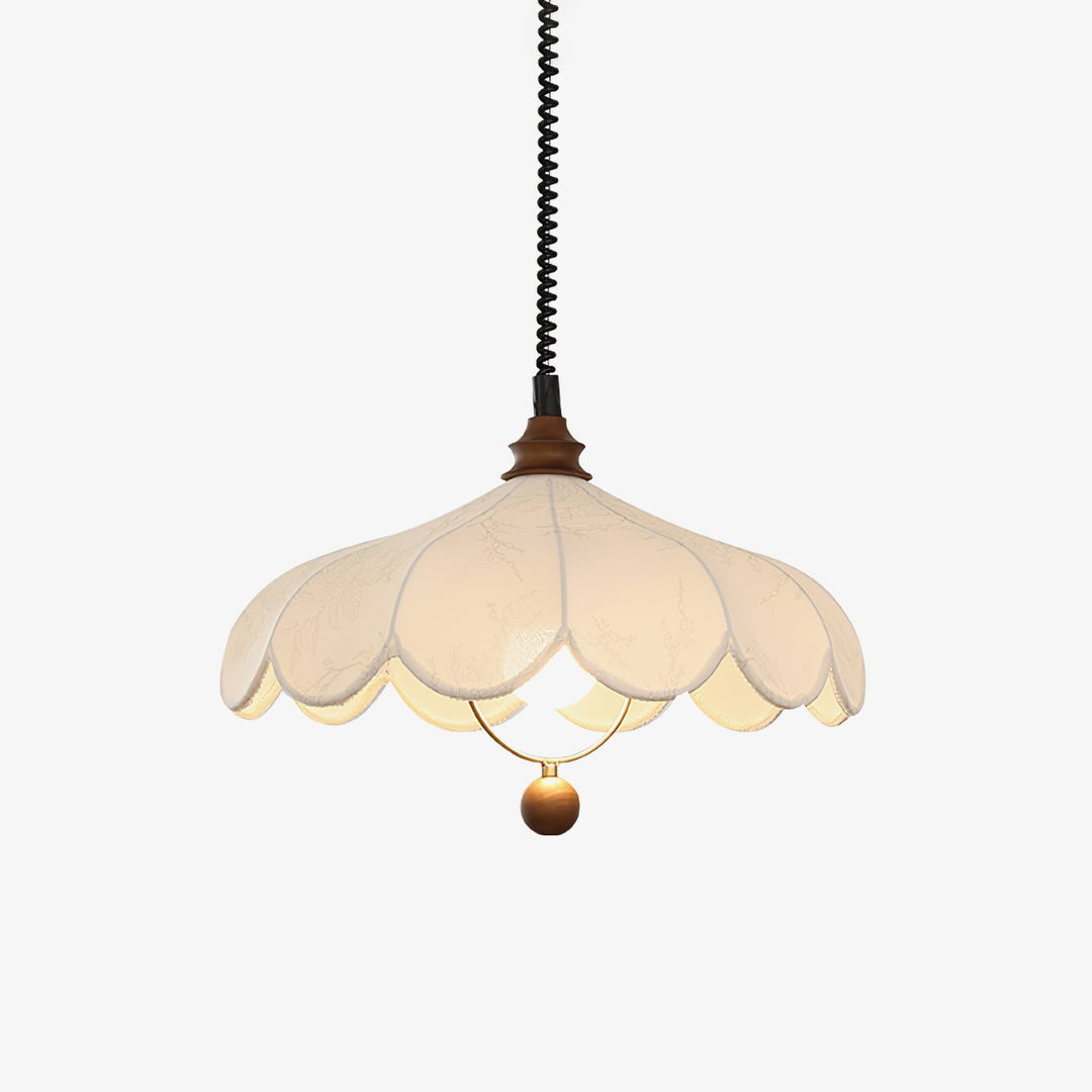 Lampa wisząca z tkaniny Lily