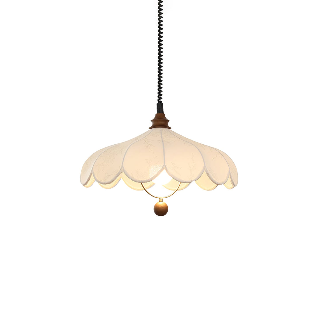 Lampa wisząca z tkaniny Lily