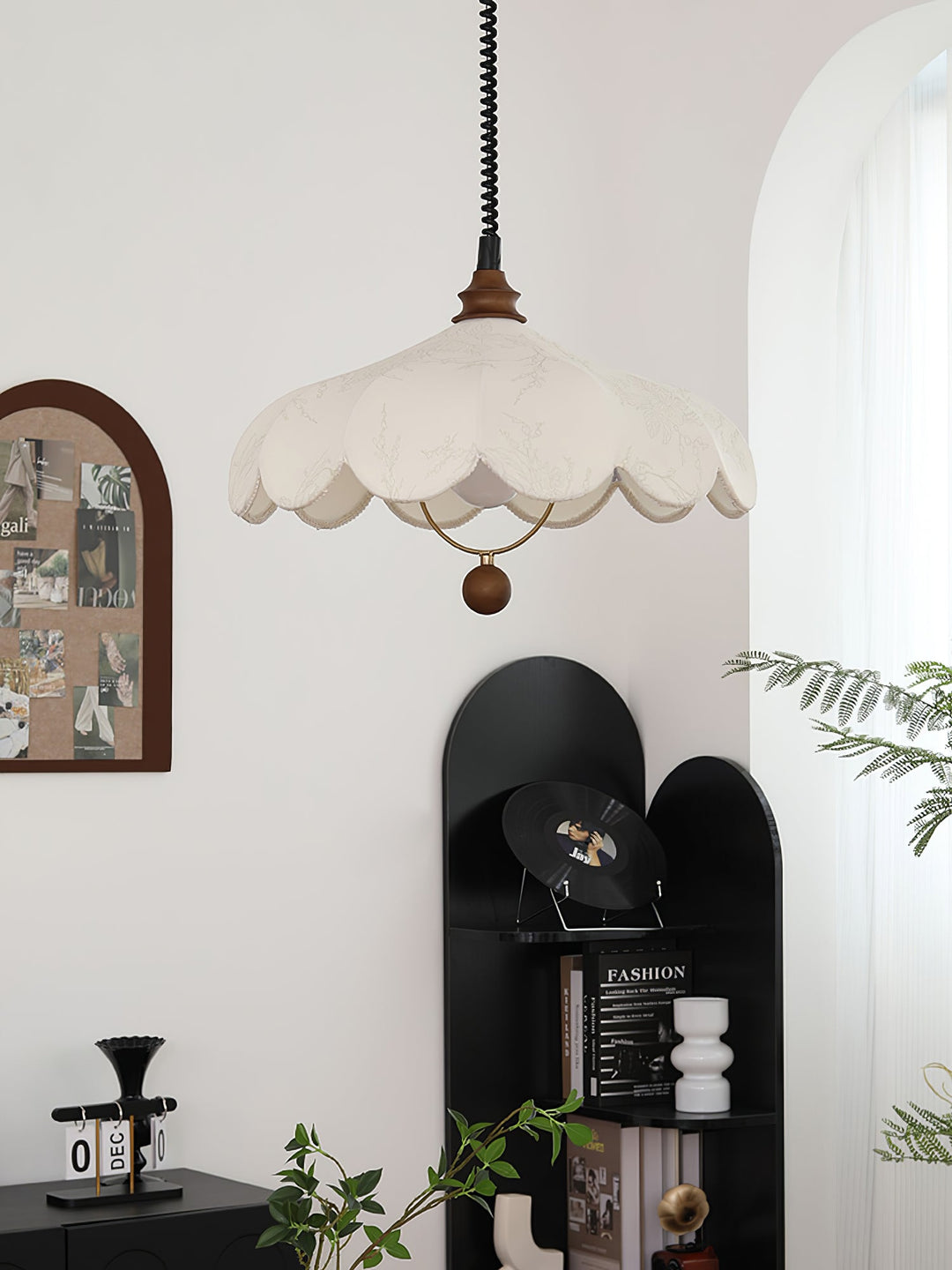 Lampa wisząca z tkaniny Lily