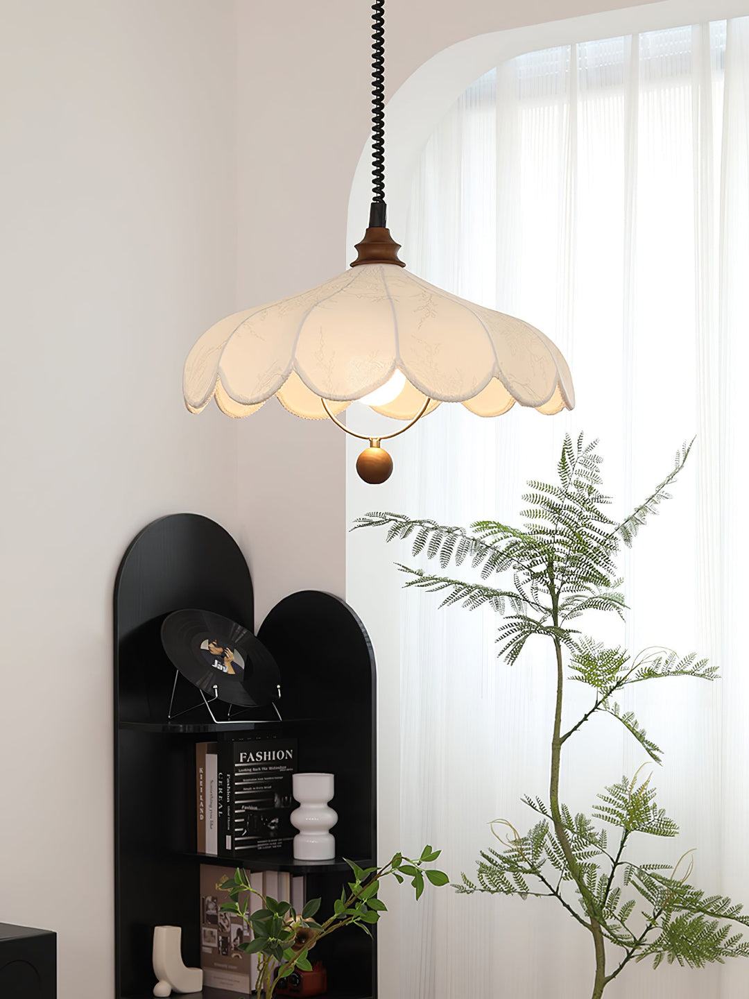 Lampa wisząca z tkaniny Lily