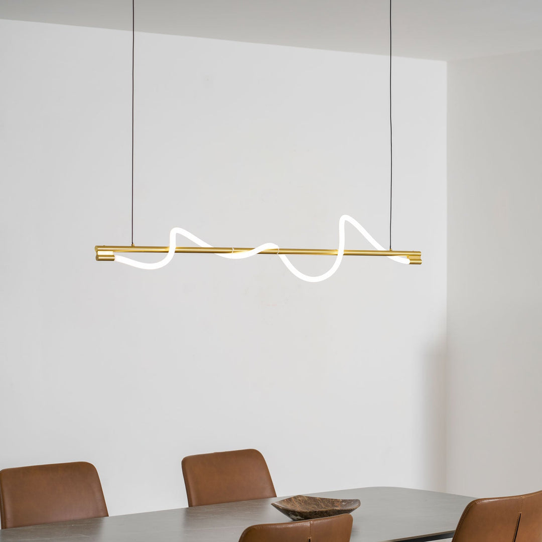 Lampa wisząca Linear Curve Island