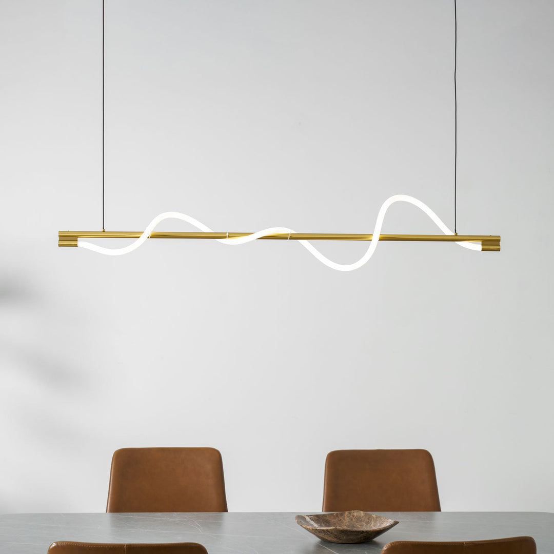Lampa wisząca Linear Curve Island