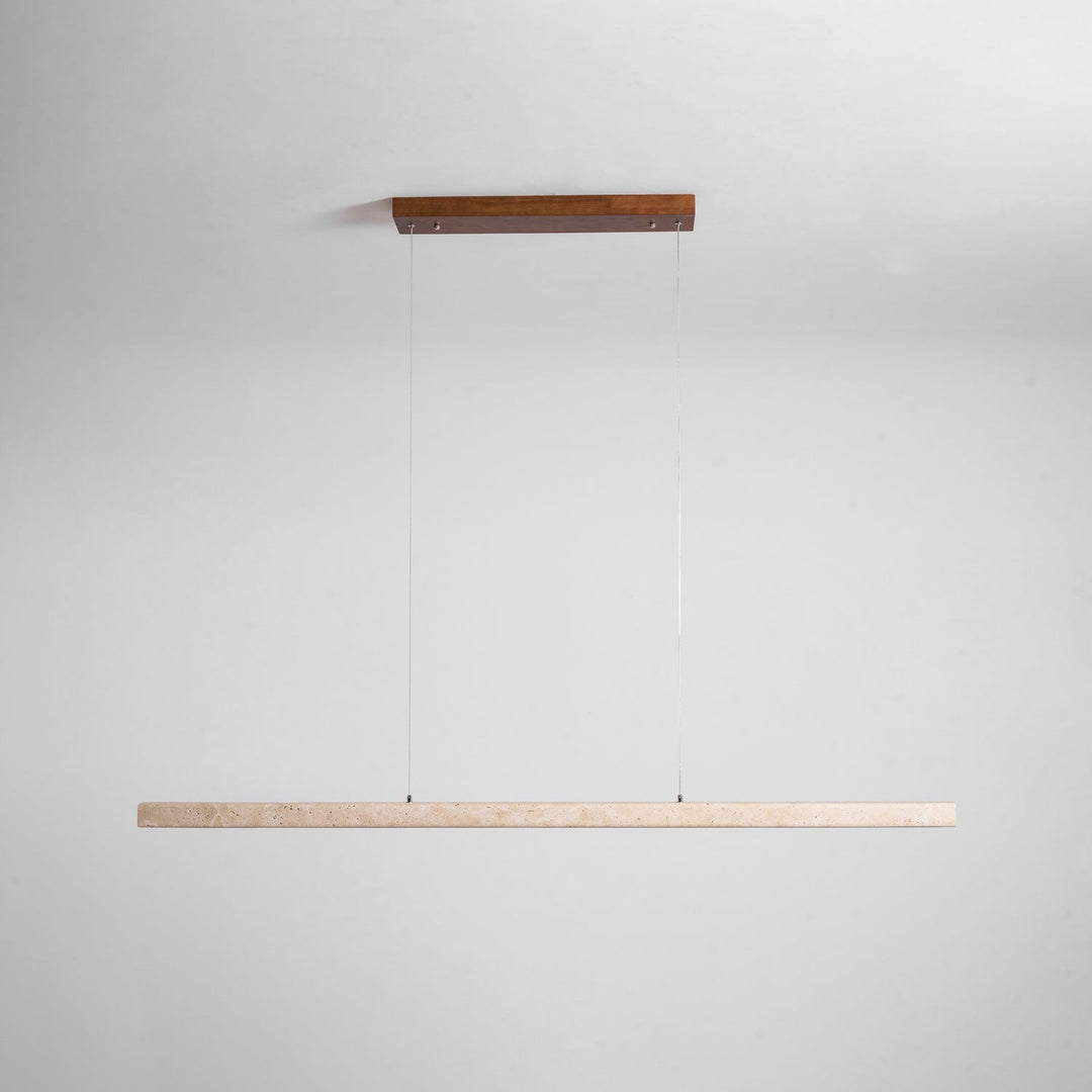 Lampa Wisząca z Liniowego Trawertynu