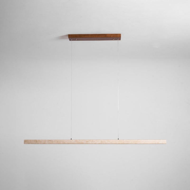 Lampa Wisząca z Liniowego Trawertynu