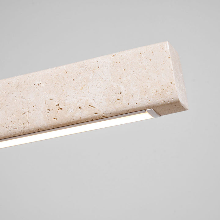 Lampa Wisząca z Liniowego Trawertynu
