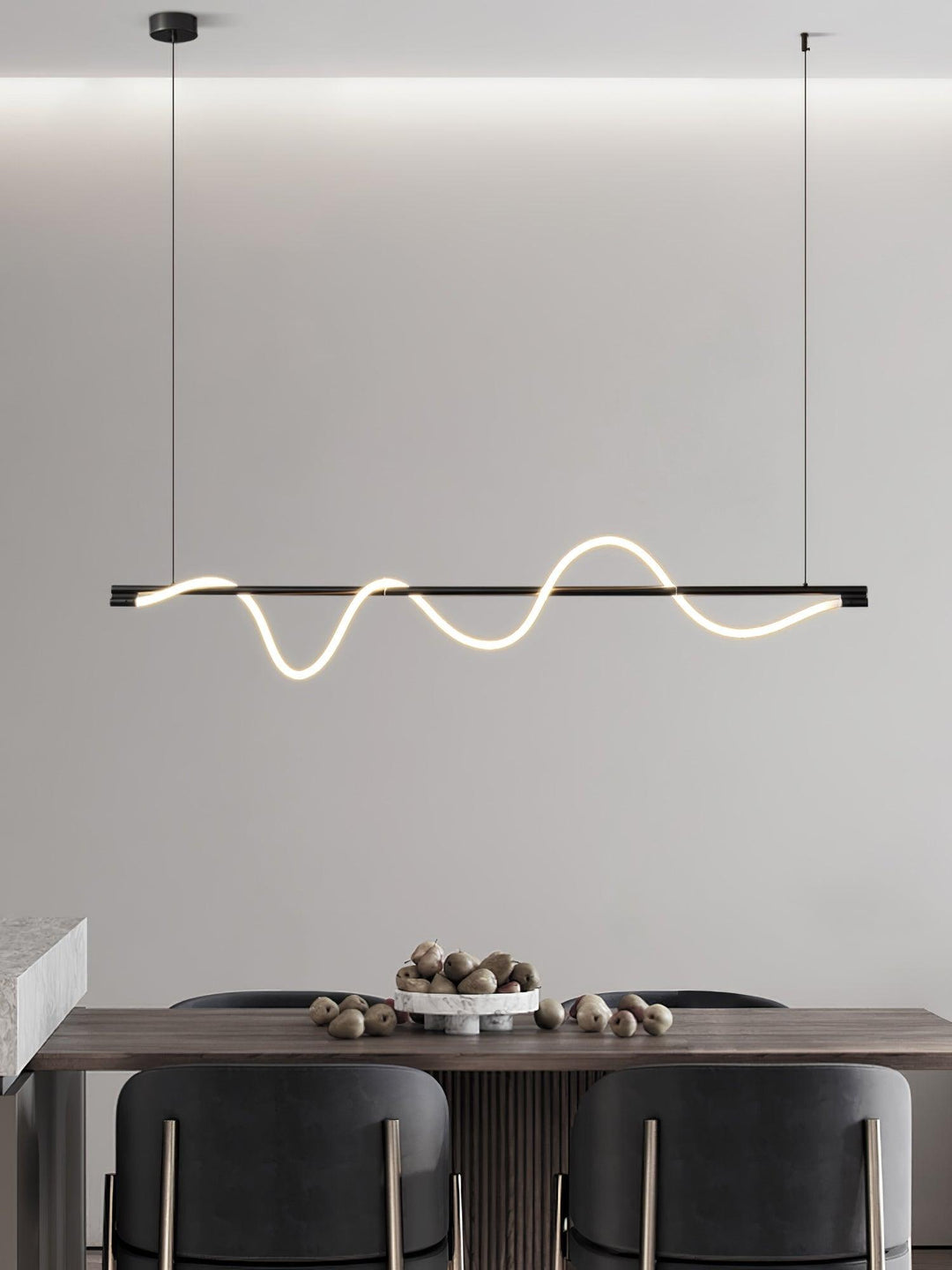Lampa wisząca Linear Curve Island