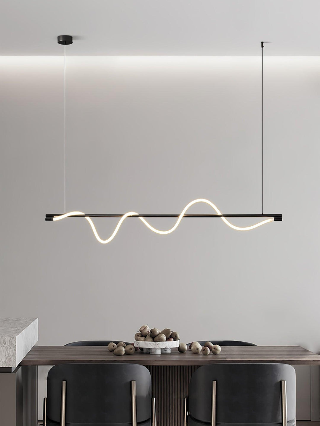 Lampa wisząca Linear Curve Island