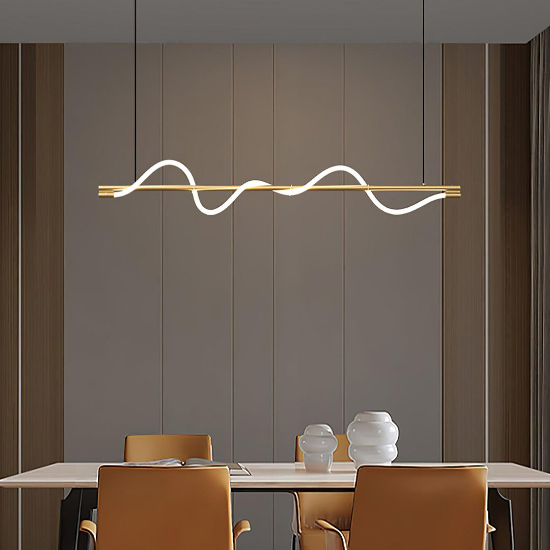 Lampa wisząca Linear Curve Island