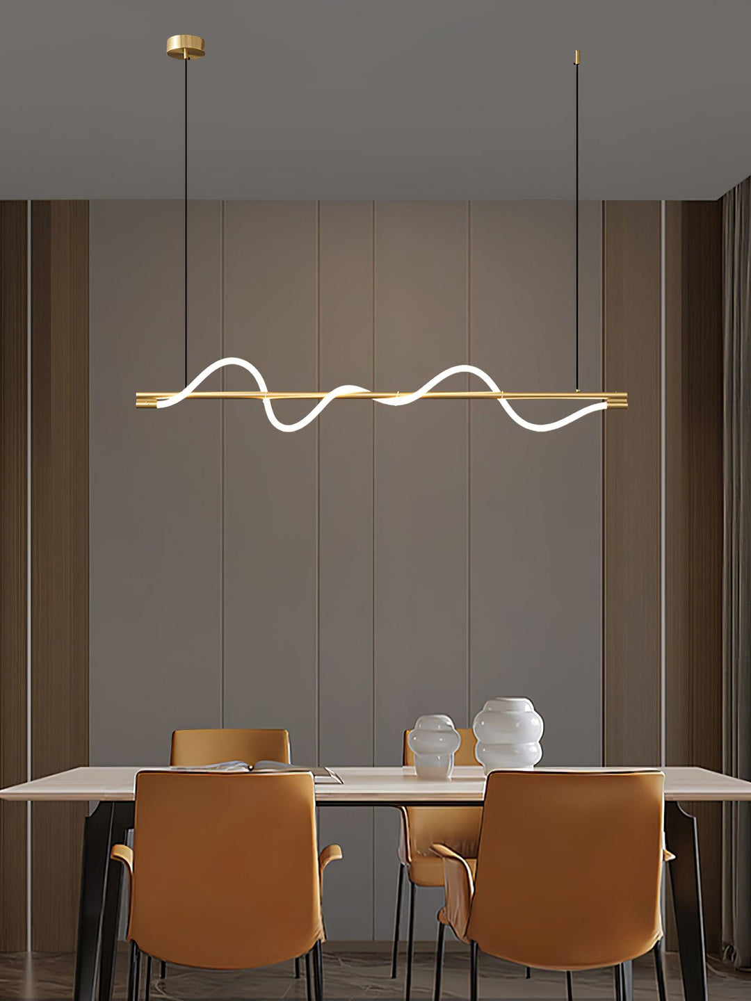 Lampa wisząca Linear Curve Island