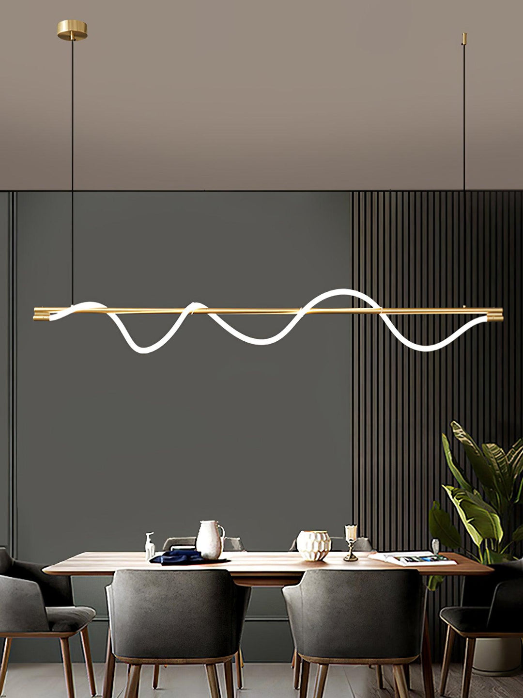 Lampa wisząca Linear Curve Island