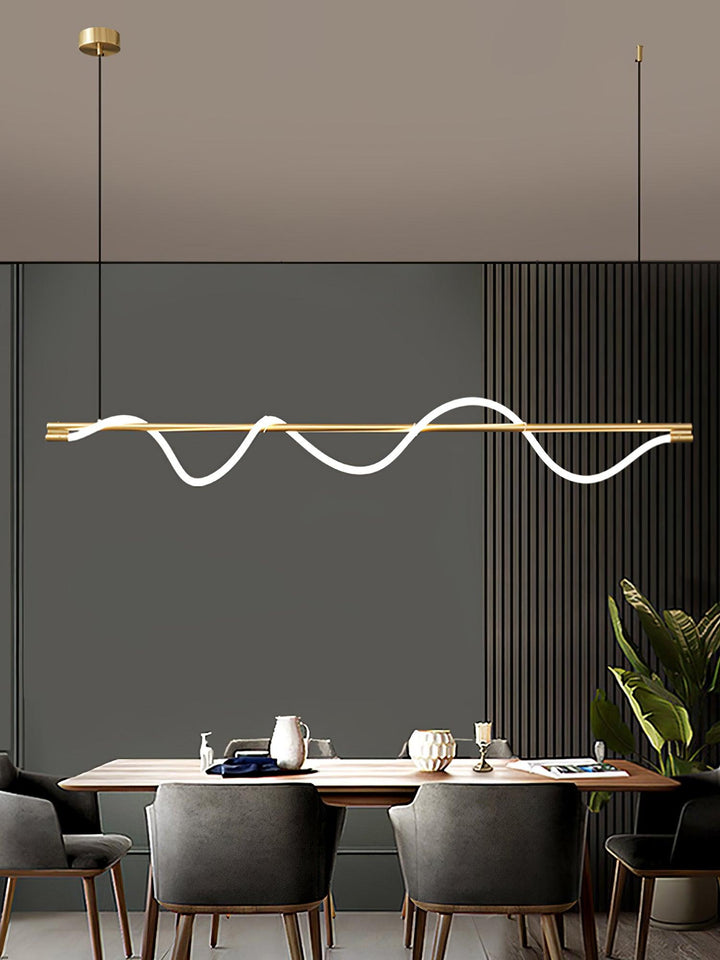 Lampa wisząca Linear Curve Island
