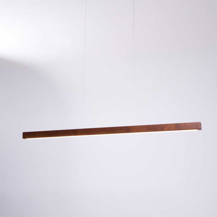 Linearne Drewniane Oświetlenie Wiszące