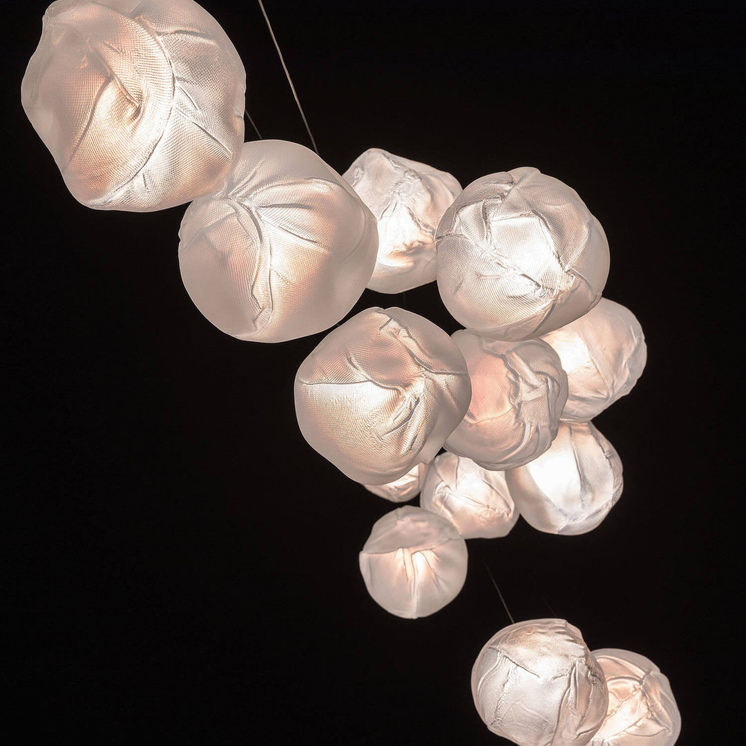 Lampa wisząca z płynnego szkła