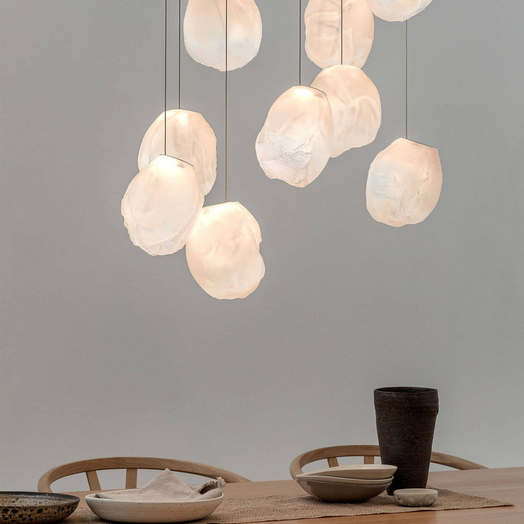 Lampa wisząca z płynnego szkła
