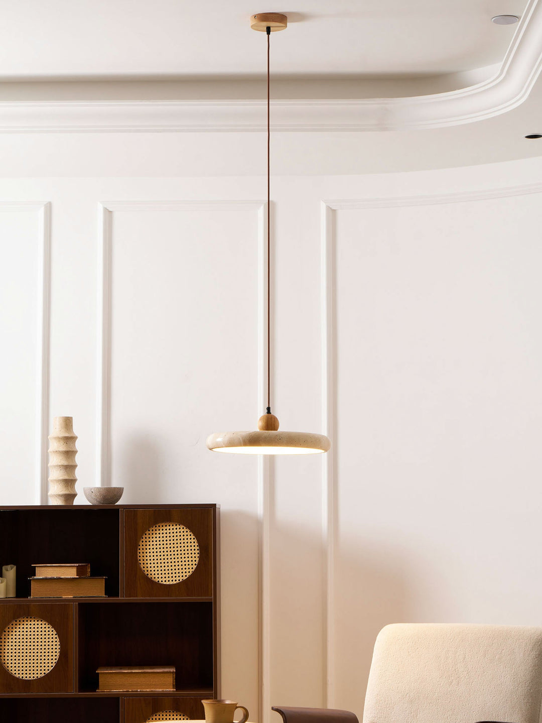 Lampa Wisząca Lola z Travertynu