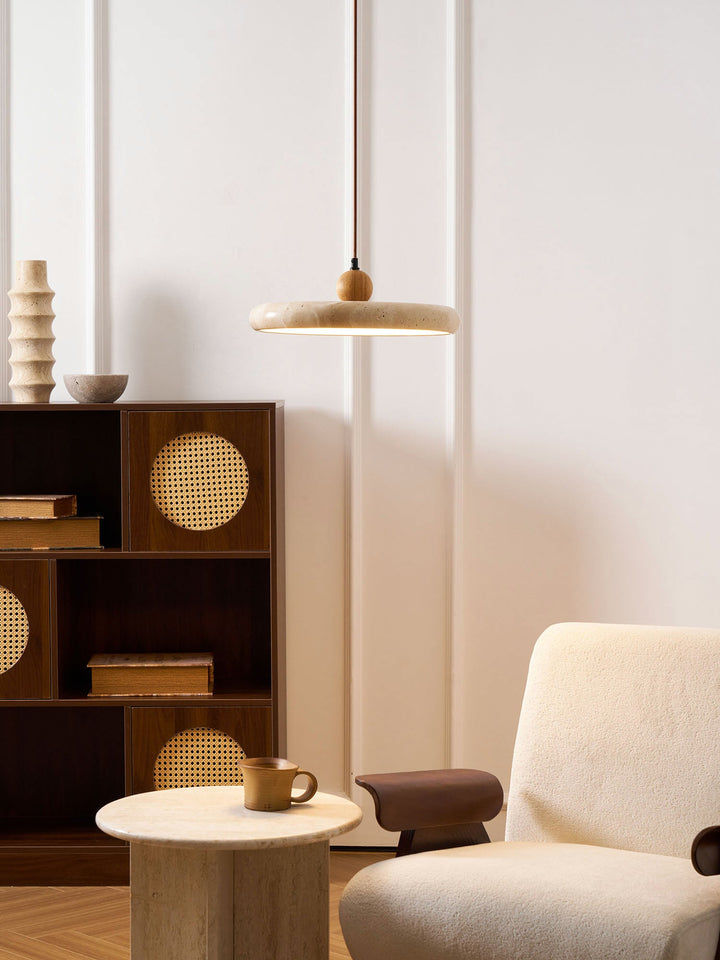 Lampa Wisząca Lola z Travertynu