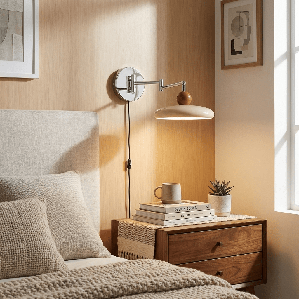 Lampa ścienna Lola z wtyczką