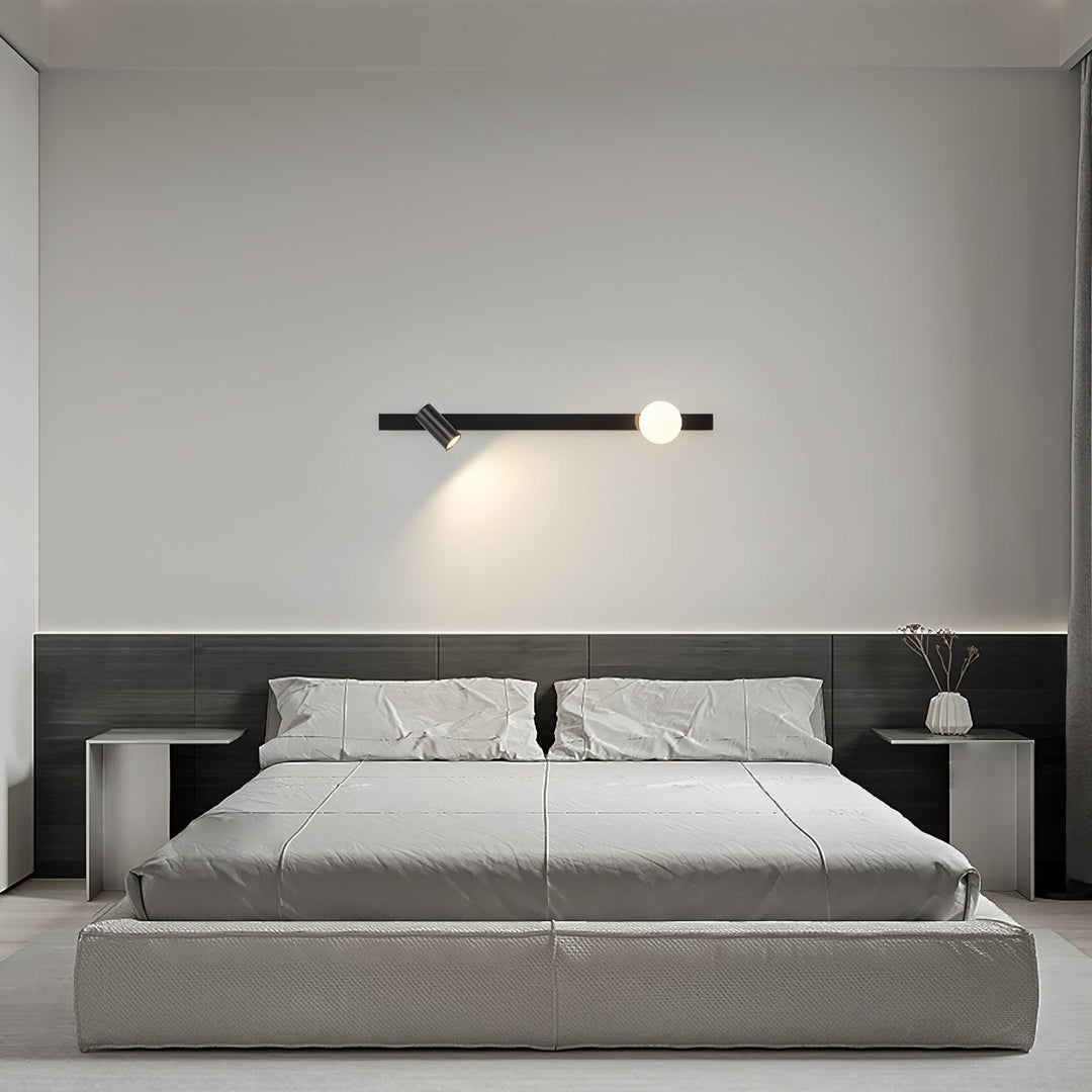 Lampa Ścienna z wtyczką z Długim Ramieniem