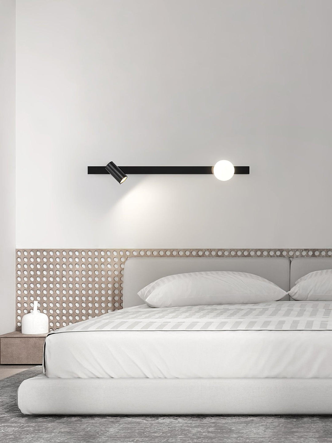 Lampa Ścienna z wtyczką z Długim Ramieniem