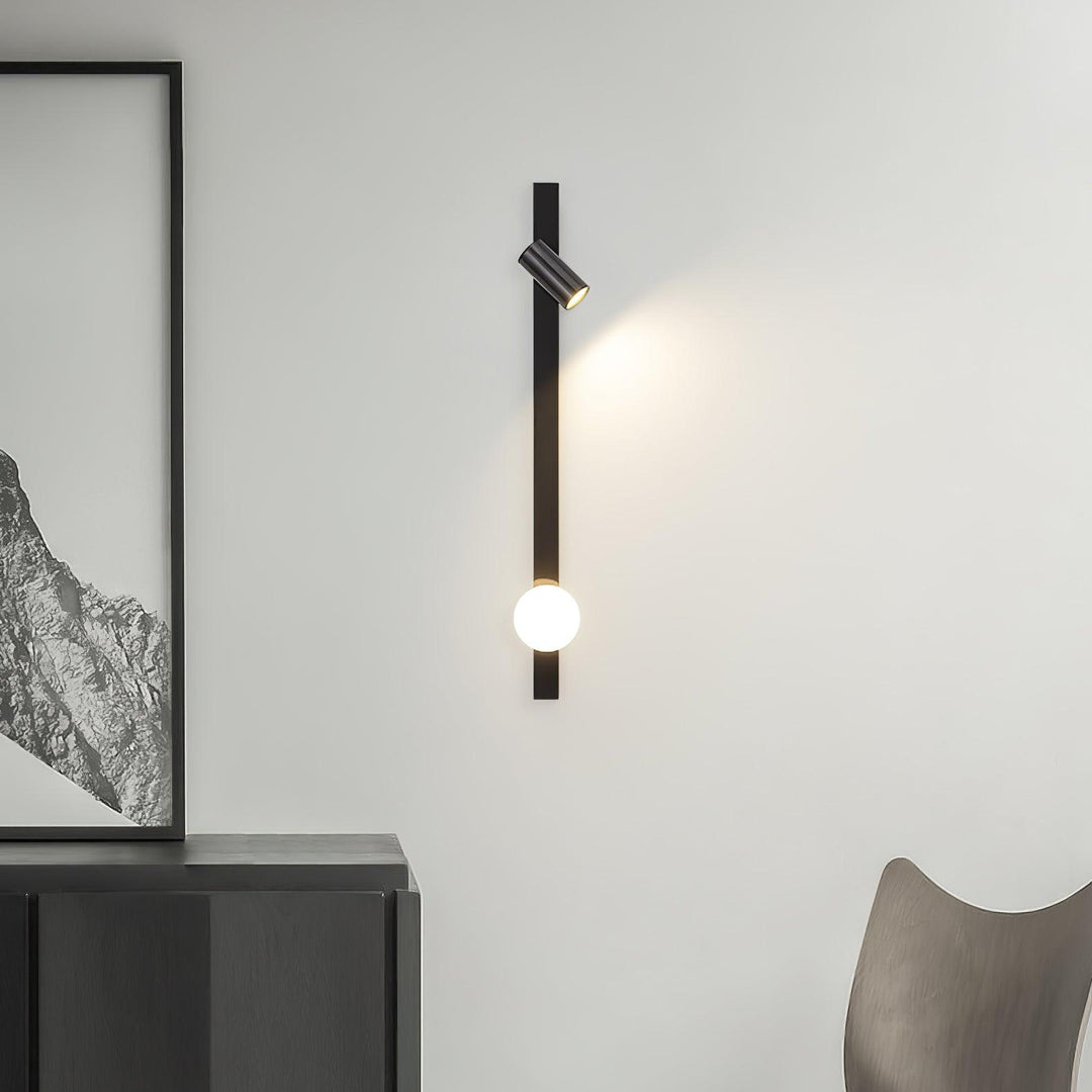 Lampa Ścienna z wtyczką z Długim Ramieniem