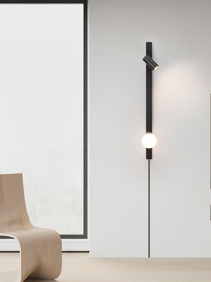 Lampa Ścienna z wtyczką z Długim Ramieniem