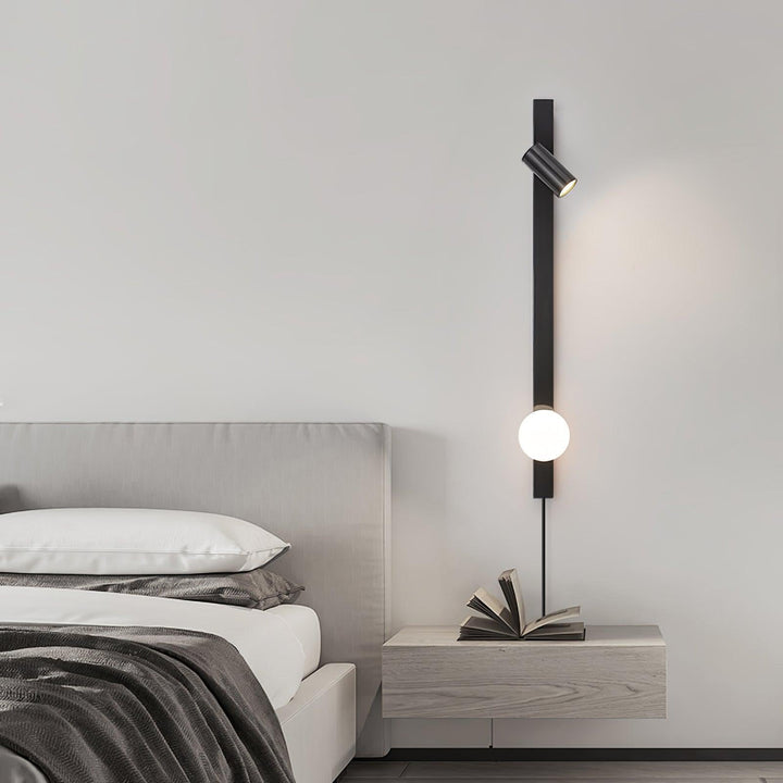 Lampa Ścienna z wtyczką z Długim Ramieniem