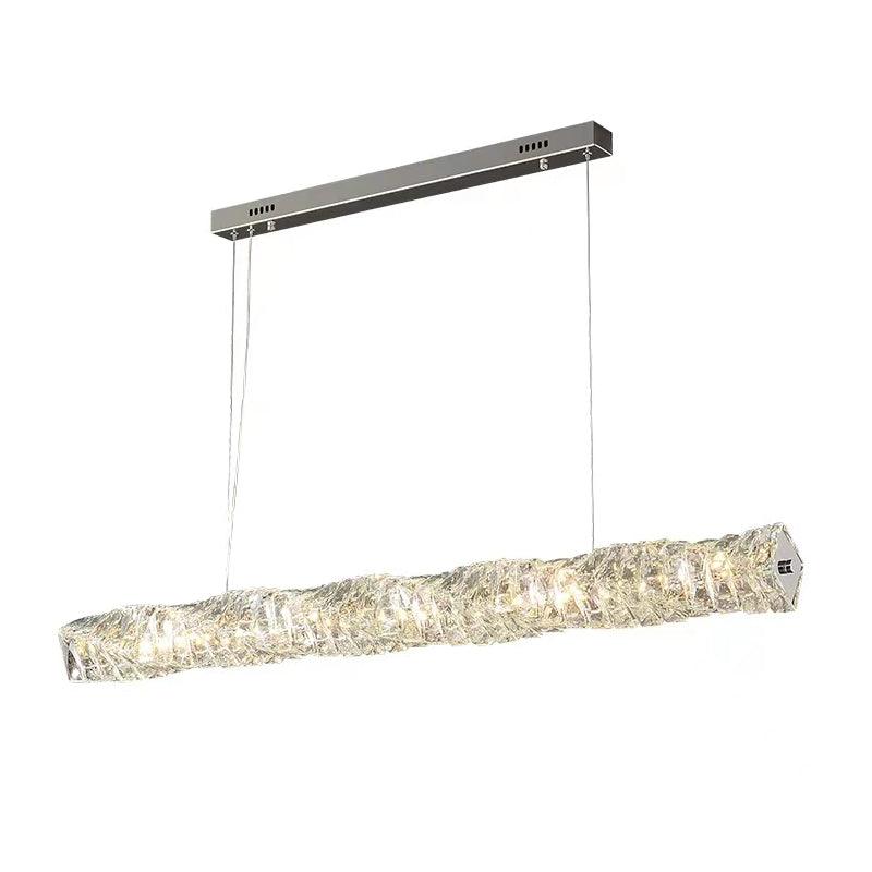Długa Kryształowa Lampa Wisząca