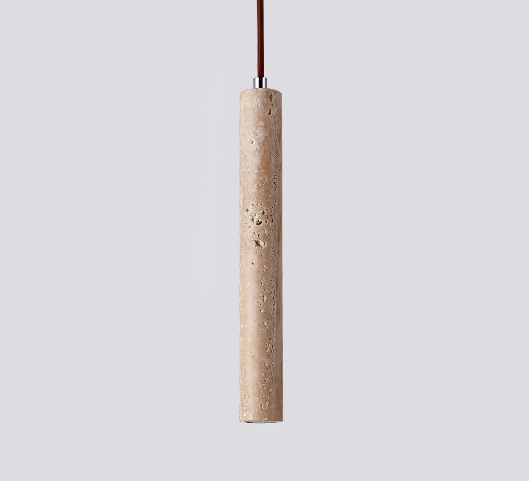 Lampa wisząca w kształcie długiego cylindra