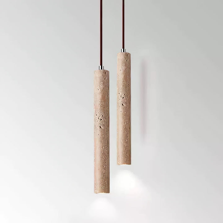 Lampa wisząca w kształcie długiego cylindra
