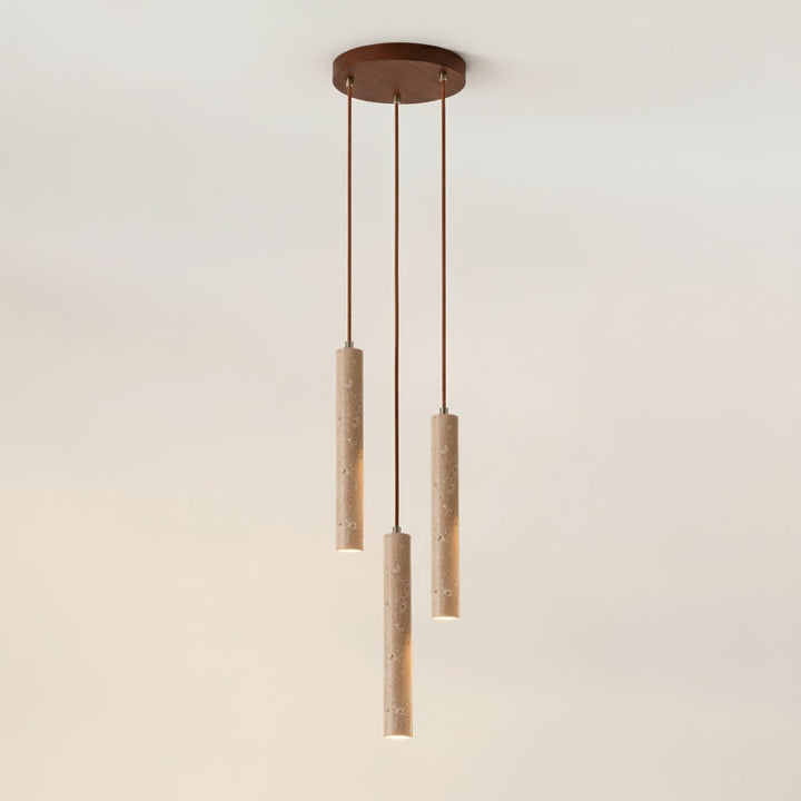 Lampa wisząca w kształcie długiego cylindra