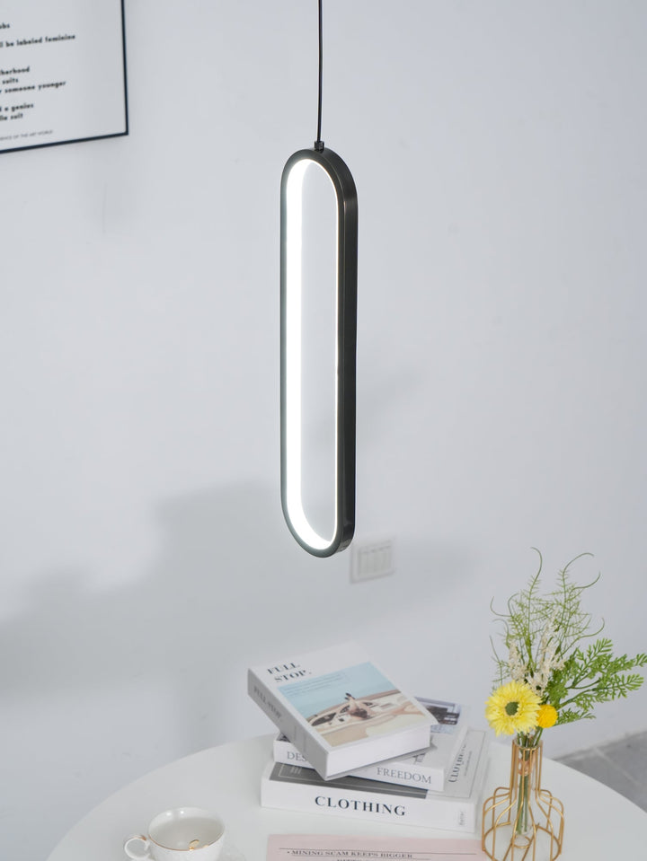 Długa Owalna Lampa Wisząca LED