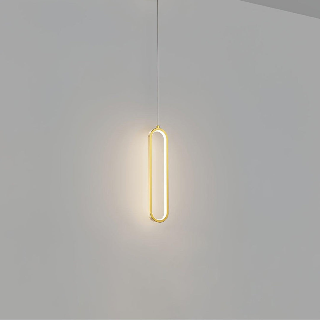 Długa Owalna Lampa Wisząca LED