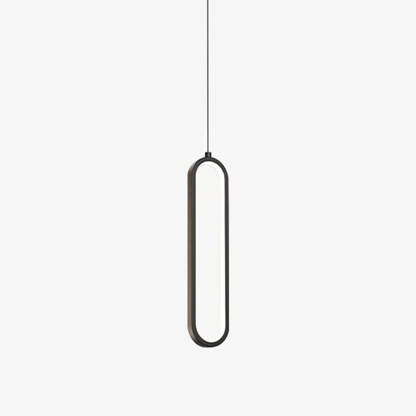 Długa Owalna Lampa Wisząca LED