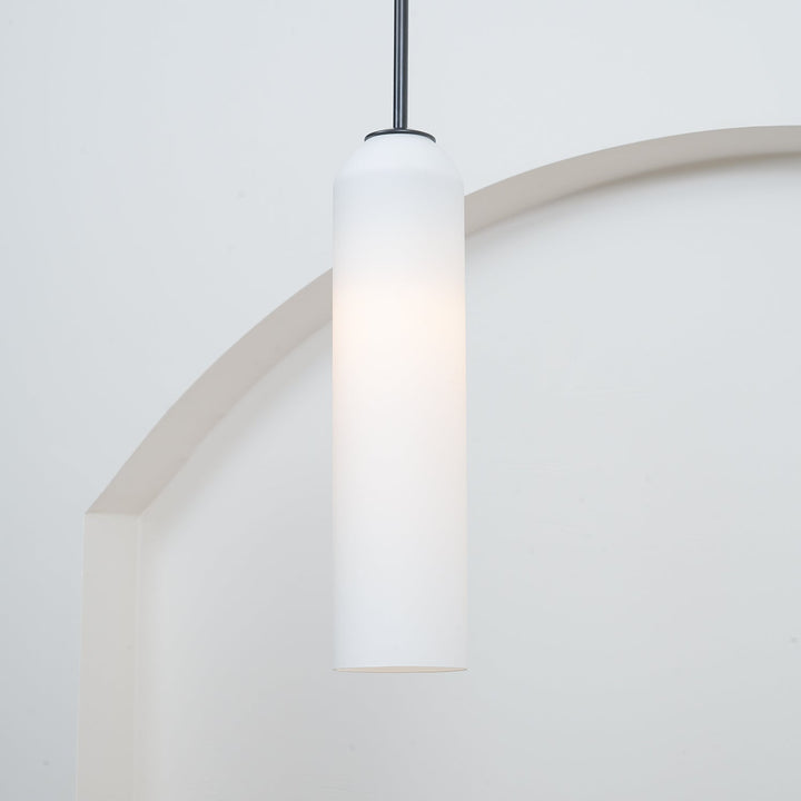 Długi szklany wiszący lampion