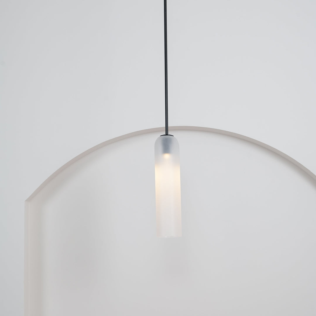 Długi szklany wiszący lampion