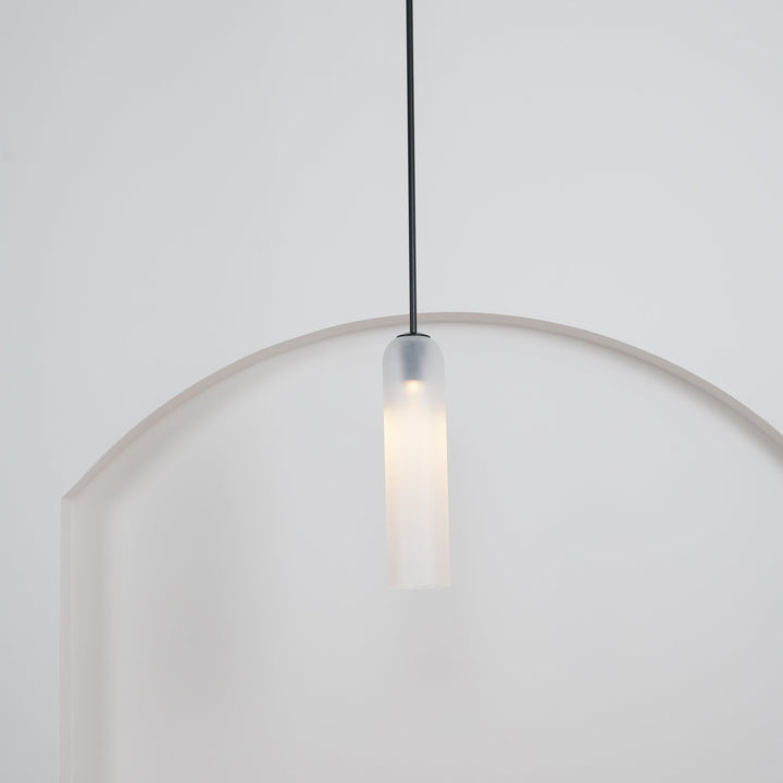 Długi szklany wiszący lampion