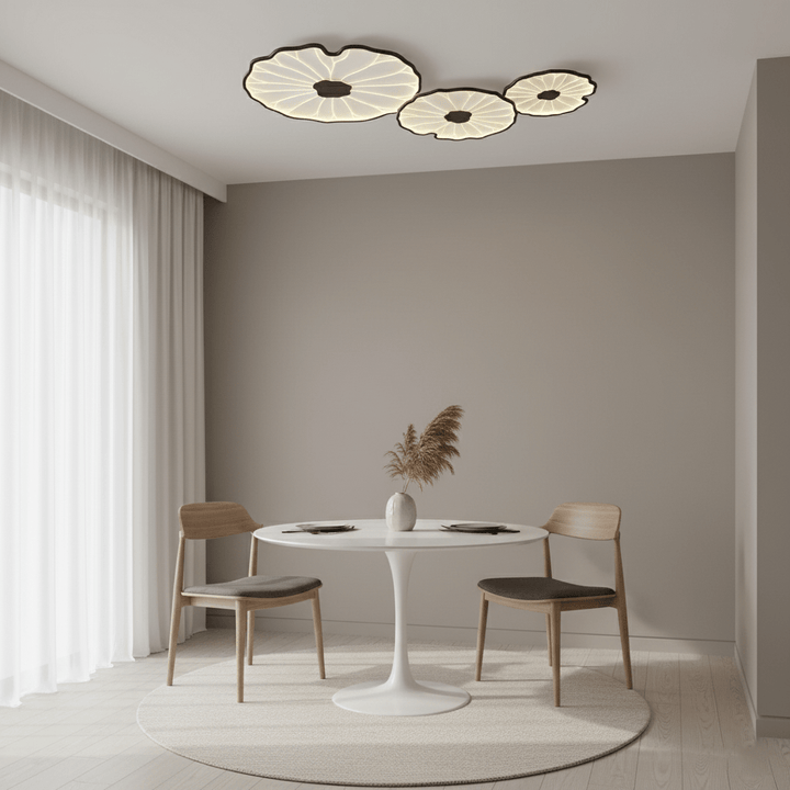 Lampa sufitowa z akrylowego liścia lotosu