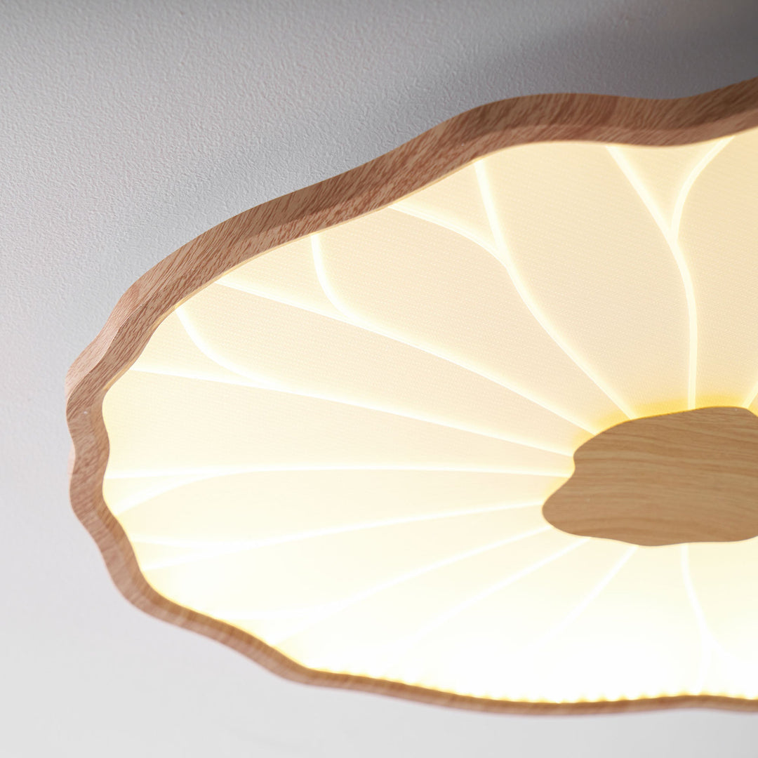 Lampa sufitowa z akrylowego liścia lotosu