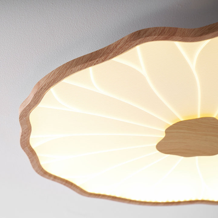 Lampa sufitowa z akrylowego liścia lotosu