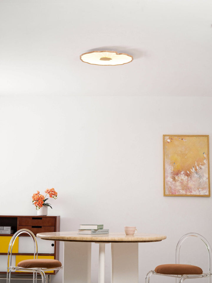 Lampa sufitowa z akrylowego liścia lotosu