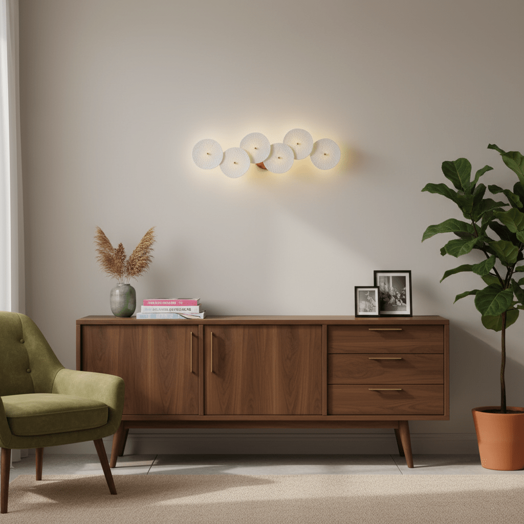 Lampa Ścienna Kwiat Lotosu