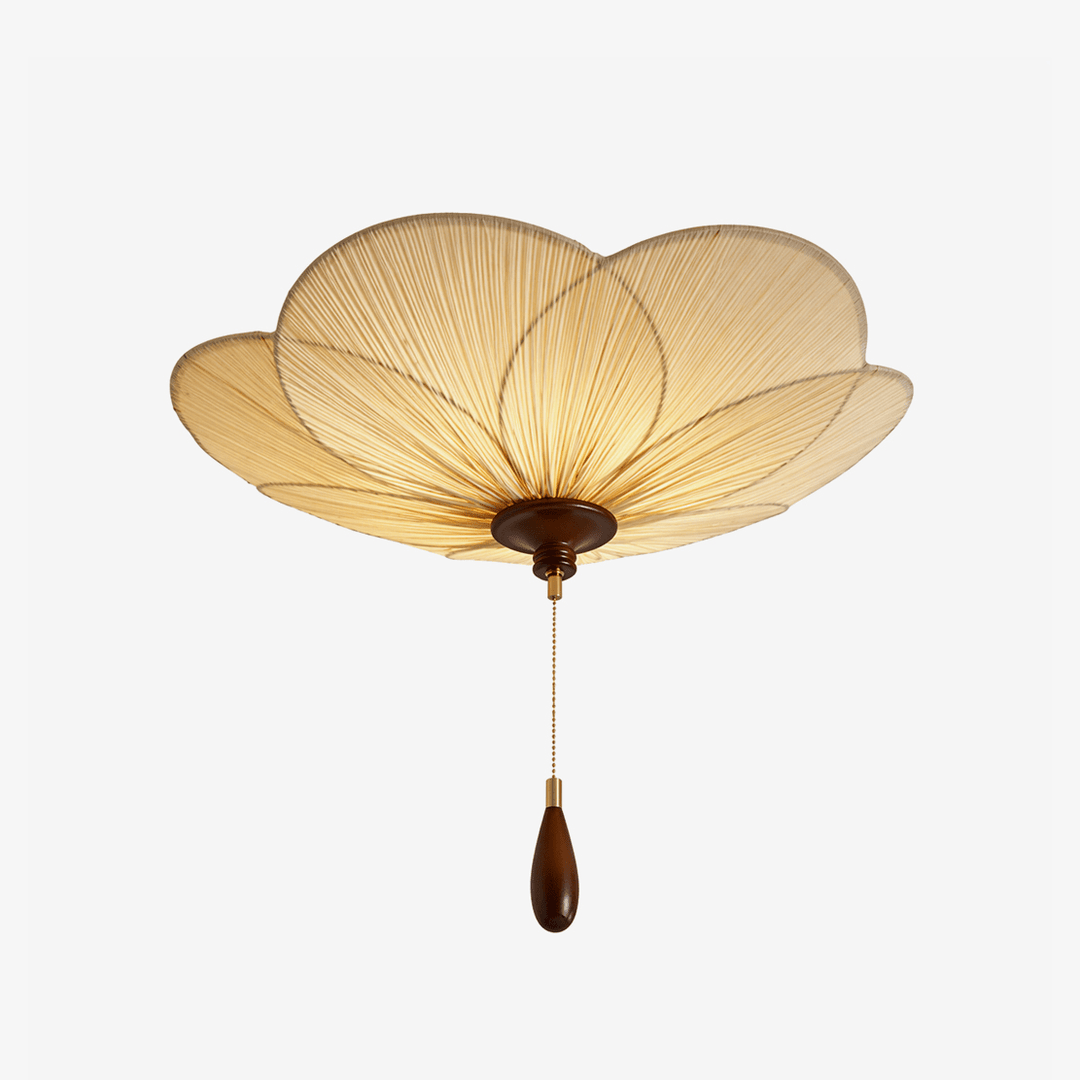 Lampa sufitowa Lotus Bloom z plisowanym kloszem