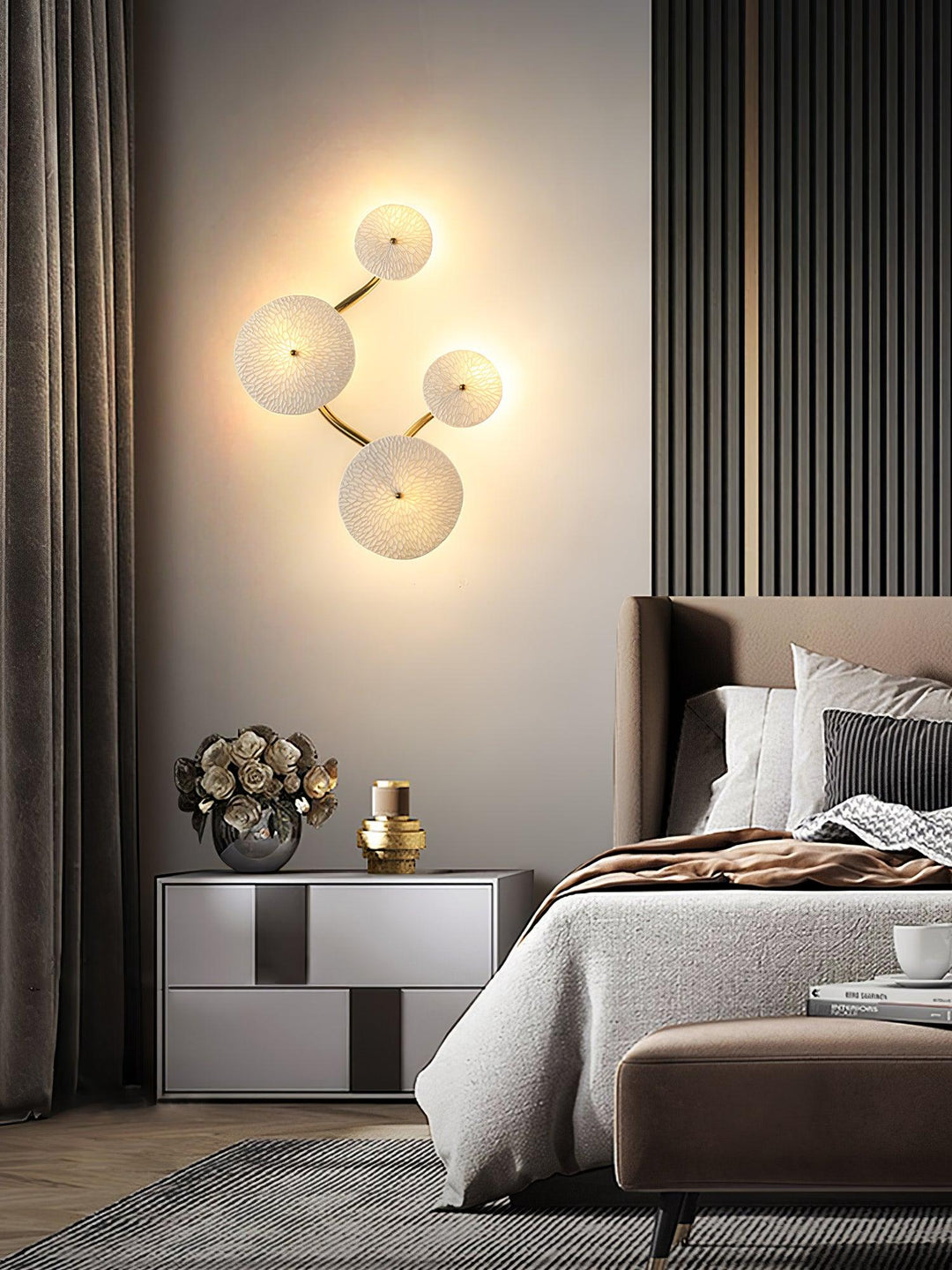 Lampa Ścienna Kwiat Lotosu