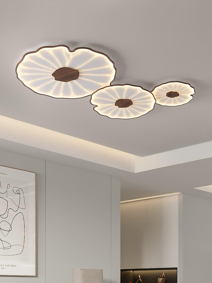 Lampa sufitowa z akrylowego liścia lotosu