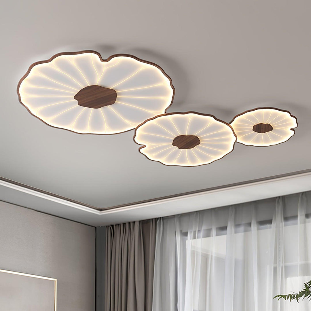 Lampa sufitowa z akrylowego liścia lotosu